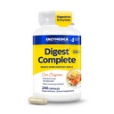 Enzymedica Digest, Full-Range, Everyday Digestive Enzymes, Fast-Acting Gas & Bloating Relief, 240 카운트 제공
