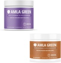 Amla Powder & Green Tea Superfood Supplement, 산화 방지제 지원, Elderberry (90 인분) 및 호박 향신료 (30 인분), 유기, 비건
