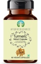 심황 추출물 500mg - 60 채식 캡슐 | Haldi Extract | Curcuma Longa | All Natural | 100 % Vegan | 글루텐 프리 | GMP 인증.