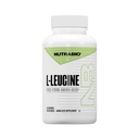 NutraBio L-Leucine 보충교재 - 근육 성장을 위한 최선 아미노산 & 회복 - 자연적으로 발효된 자유로운 모양 Leucine 아미노산 보충교재 Vegan, 비 GMO, 글루텐 자유로운 - 400mg, 180 캡슐