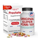 Orignal Super POMI 10X Prostate Health Supplements for Men - Pomegranate, Turmeric 및 Green Tea가있는 초본 공식 - 전립선 기능을 지원하고 유린 컴포트를 홍보 - 90 카운트