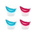 BRBASAP Eye Wash Cup 4Pack Eye Wash Kit Bath Kit Silicone Eyelash Lid Care for Tired Dry Eyes Storage Container Soothing Tired Eye (블루 및 핑크)를 사용한 효과적인 눈 클리너 솔루션