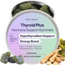 Thyroid Plus Gummies - Ashwaganda, Iodine, Bladderwrack, Kelp 및 Schisandra