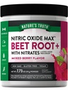 자연의 트렁크 뿌리 분말 | 7.73 oz | 남성과 여성을 위한 흉부 산화물 보충교재 | Vegan, Non-GMO & Gluten Free Pre-Workout | 혼합 베리 맛