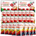과일 스무디 파우치 바나나 Berry- 2 팩, 24 PC 스무디 식사 교체- 성인, 성인, 성인, 소프트 푸드, 글루텐 무료 낙농장 무료 간식을 위한 USDA 유기 건강한 식사