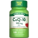 Nature's Truth CoQ10 100mg | 120 Softgels | 높은 흡수 | Non-GMO & Gluten Free Coenzyme Supplement | 흑퍼 추출물