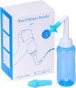 Neti Pot Sinus Rinse Bottle Pressure Nasal Irrigation Wash Sinus Rinsing Kit Bottle Nose Cleaner for Adult & Kids BPA 무료 (300ML, 블루)