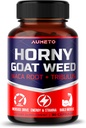 Horny Goat Weed Supplement with L-Arginine Tribulus Terrestris Maca Root Tongkat Ali - 남성 에너지, 강도 및 메모리 지원 (90 개)