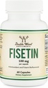 Fisetin 보충교재 - Bioactive Flavnonols, 60의 조사 (Apigenin, Luteolin 및 Quercetin와 유사한 Bioflavonoid Polyphenols 보충교재) Aging 지원 Senolytic의 100mg