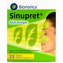 Bionorica Sinupret 성인 힘 Sinus - 면역 지원 보충교재 - 모든 자연적인 - 초본 Nasal 통행 & 면제 부스트 - 25의 정제