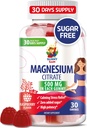 어린이 및 성인을위한 마그네슘 Gummies - 500mg - Calm 마그네슘 Chews - 무드 및 근육 지원을위한 마그네슘 Citrate Chewable Supplement