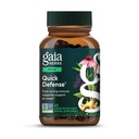가이아 허브 빠른 방어 - 빠른 행동 면역 지원 보충교재 * - Echinacea, 까만 Elderberry, Ginger & Andrographis - 40 Vegan 액체 Phyto 캡슐 (4 일 공급)