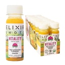 Elixir 샷, 활력 면역 웰니스 샷 100 % 유기 성분, 냉압 레드 하와이 심황, 페루 생강, 파인애플 및 블랙 페퍼, 설탕 또는 인공 첨가제, 12 팩