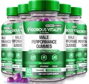 NutraRize (5 팩) Vigorous Vitality Gummies, Vigorous Vitality Male Enhancement Gummies, 증가 된 Confidence 및 Stamina Vitality Gummy, Horny Goat Weed for Men Gomitas Enchantment (300 Gummies)
