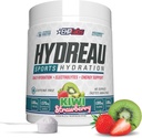 EHP Labs Hydreau Electrolytes Powder No Sugar - Endurance & Energy 용 하이드로 션 파우더 - 남성 및 여성용 전자 분말 - Sugar Free Electrolytes - Kiwi Strawberry (40 Serves)