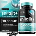 Thinbi Pure Himalayan Shilajit 유기 캡슐 Fulvic 산 및 추적 미네랄 - 90 개