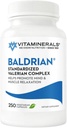 Vitaminerals 33 Baldrian® Original Natural Relaxing Support 표준화 된 발레란 (250)