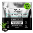 Orlo PRENATAL DHA - Prenatal DHA 오메가 3 보충 - 트리플 힘 Omega3s - Vegan DHA & EPA - 조류 오메가-3 기름 - 임신 중 뇌 발달 지원 (60 소형 Softgels)