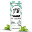 Wonderbelly Antacid, 효과적인 Heartburn 및 즉시 산 Indigestion 구호, 여분 힘 Chewable 정제, 1000 mg 칼슘 탄산염, Talc 또는 염료, 단 Mint, 120 조사