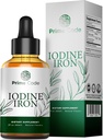 Prime Code [ 2 ...에서 1] 아이오딘 액체 보충 철 - Iodine Supplement Drops for Thyroid 250mcg - 지원 Thyroid 건강 피부 건강 - 유기, Vegan, Non-GMO, 알코올 및 글루텐 - 무료