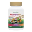 Natures Plus Animal Parade Source of Life Gold Children's Chewable Multivitamin - 구색 체리, 오렌지 및 포도 맛 - 60 Chewable Tablets - 채식, 글루텐 - 무료 - 30 서빙