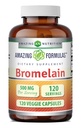 Amazing Formulas Bromelain Supplement | 500 Mg Per 서빙 | Veggie Capsules | Non-GMO | Gluten Free | Made in USA | 채식주의 이상 (1 팩 | 120 개)