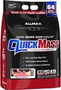 ALLMAX 영양 QUICKMASS, 딸기 바나나 - 10 lb - 급속한 대량 이익 촉매 - 서빙 당 단백질의 64까지 그램 - 3:1 Carb에 단백질 비율 - 영 Trans 지방 - 70까지 서빙