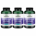 Swanson Magnesium Lactate - 근육과 뼈 건강 지원 촉진 - Gentle Absorption 용 Lactose-Free Lactate Mineral Form - (120 캡슐, 84mg 각각) 3 팩