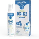 비타민 D3와 K2 구두 살포 (60 복용량) - 75mcg, 3000 IU Multivitamin 살포 Muskmelon 풍미 - 쉬운 흡수 구두 비타민 D 액체 보충교재 - 성인을 위한 뼈 건강 지원 그리고 면역성이 있는 살포