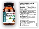 DR WAKDE의 Gotu kola 캡슐 (Mandukparni, Centella asciatia, 60 Veg Caps, 식물 기반 보충, Ayurvedic 허브, 모든 자연, Vegan)