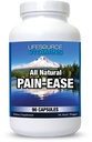 LifeSource Vitamins All Natural Pain Ease – 20 Synergistic Herbs and Enzymes that Naturally & Safely Support: Headaches & Migraines - 무릎 – 어깨 – 관절 – 다리 통증 – 긴장