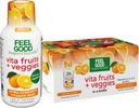 FeelGood Superfoods Vita Fruits and Veggies Immune Support Shot Supplements, 오렌지 맛, 10 Immunity Shot 팩, 면역 시스템 부스터 음료 25 유기농 과일 및 야채