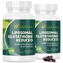 oumebiu Liposomal 글루타티온 2000 MG, 10x 더 나은 흡수, Hyaluronic Acid+Collagen Peptide+Resveratrol, 강력한 산화 방지제, 건강 시효, 면역력, 120 조사를 가진 글루타티온 보충교재
