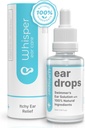 Whisper Ear Drops | 2oz | 미국 | 이시브 귀를 가진 성인을 위한 모든 자연적인 황제 귀 방울 | Swimmer's Ear Drops Combat Swimmers Ear with Acetic Acid Ear Drops