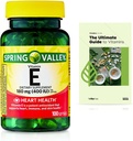 봄 밸리 비타민 E 심장 건강 규정 식 보충교재 Softgels, 180 mg (400 IU), 100 조사 + 독점적인 VitaMax 비타민 가이드 (2 품목)