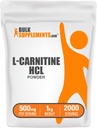 BulkSupplements.com L-Carnitine HCl 분말 - Carnitine 보충, Carnitine 분말, L-Carnitine 500mg - Unflavored & 글루텐 무료, 봉사 당 500mg, 1kg (2.2 파운드) (1kg의 포장)