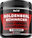 Echinacea, Panax 인삼 뿌리, Elderberry, 마늘 전구로 면역 지원 단지 - 60 캡슐 - 소화 건강, 신체 균형 및 더 - Goldenseal 뿌리 분말