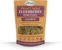 Elderberry Syrup Kit - 알레르기 지원 - 약 32oz - Brewing Bag - 성분 - Elderberry - Rosehips - Ginger - Nettle - Cinnamon - Cloves - Elderwise와 함께 제공됩니다.