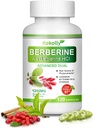 Berberine 보충교재 1200mg - Berberine HCL, Cinnamon, Bittermelon, Gymnema (120의 캡슐)에 근거를 둔 자연 식물