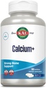 KAL 칼슘+ 액티 젤 1000mg | 칼슘, 마그네슘, 아연, 비타민 D-3 | 건강한 치아와 뼈를 지원하도록 공식화 된 | 소이 무료 | 100 Softgels