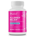 Safrel 알레르기 완화 약물 Diphenhydramine HCl Caplets 25 mg (1000 조사), Antihistamine Relieves Sneezing, Runny Nose, Hay Fever, Itchy Eyes 및 Throat, 계절 실내 및 실외 알레르기 알약