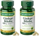 자연의 Bounty Ginkgo Biloba 표준화 된 추출물 120 mg, 초본 병, 캡슐, 100 개, 2 팩