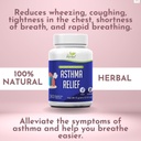 Asthma Relief - Lung Support는 전반적인 폐 및 호흡 건강 유지 - 100 % 천연 초본 보충