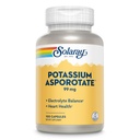 Solaray 칼륨 Asporotate Chelated 보충교재, 전해질 균형 & 심장 건강 지원, 100개의 서빙, 100개의 캡슐