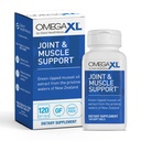 OmegaXL 합동 지원 보충교재 - 자연적인 근육 지원, 녹색 Lipped Mussel 기름, 연약한 젤 알약, 약 자유로운, 120 조사