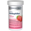 AMERICAN HEALTH 매일 Chewable 정제 Acidophilus, 1 억 라이브 문화, 소화 및 면역 체계, 딸기, 60 조사를 위한 Beneficial 박테리아