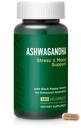 Ashwagandha 500mg - 스트레스 완화, 무드 균형 & 블랙퍼와 휴식, 120 Vegan 캡슐