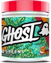 GHOST Greens Powder, Apple Cider - 30 서빙 - 19 Superfood Greens & Reds Powder, 과일, 야채, Spirulina, & Chlorella, Prebiotics, 10 억 CFU Probiotic & Digestive Enzymes - 글루텐 프리