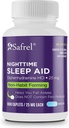 Safrel Nighttime Sleep Aid, Diphenhydramine HCl 25mg | 남자와 여자를위한 강한 비 힙 모양 휴식 자 지원 | 가을 잠 잠 잠그개 & Wake up Refreshed (1000 Count), 1000, Count)