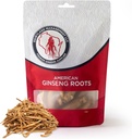 Dairyland American Ginseng Roots Prongs - 위스콘신 인삼 뿌리의 4 온스 팩 - 비 GMO, 글루텐 프리 전체 인삼 - Soup, Tea, Congee에서이 초본 보충 사용